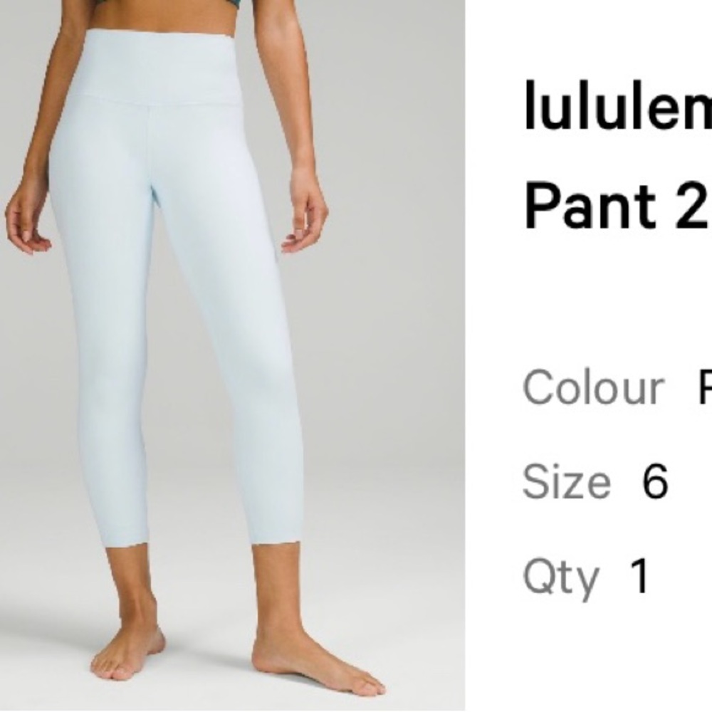 Lululemon Athletica Powder Blue Leggings